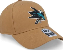 San Jose Sharks NHL MVP Camel Adjustable - 47 Brand