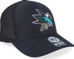 San Jose Sharks NHL Trophy Black Trucker - 47 Brand