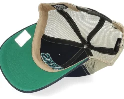 San Jose Sharks Tuscaloosa Clean Up Dad Cap Vintage Black/Beige Trucker - 47 Brand