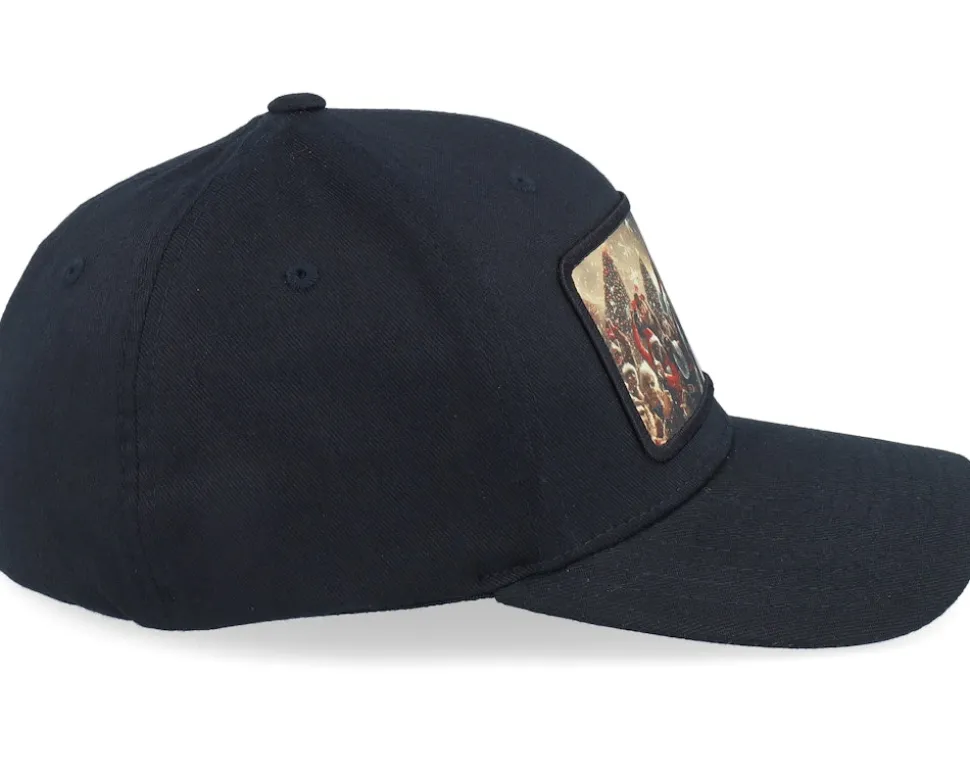 Santa Claus All In X-mas Party Black Flexfit - Ho-Ho-Hats