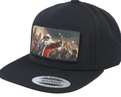 Santa Claus All In X-mas Party Black Snapback - Ho-Ho-Hats
