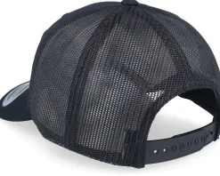 Santa Claus Car Sleigh Patch Black Trucker - Ho-Ho-Hats