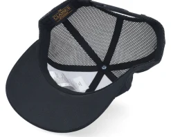 Santa Claus Car Sleigh Patch Black Trucker - Ho-Ho-Hats