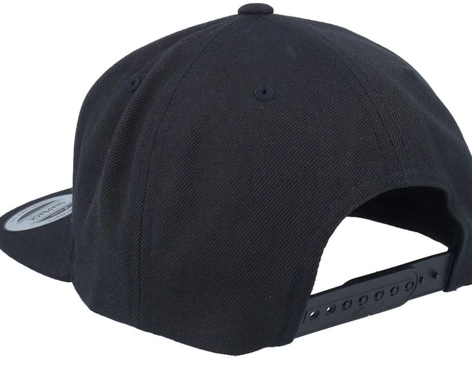 Santa Claus Car Sleigh Patch Black Snapback - Ho-Ho-Hats