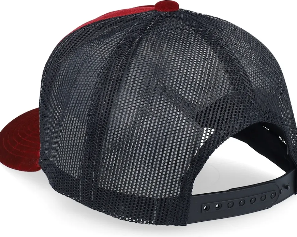 Santa Claus Car Sleigh Patch Velvet Red/Black - Ho-Ho-Hats