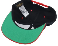 Santa Claus Car Sleigh Patch Black/Red Snapback - Ho-Ho-Hats