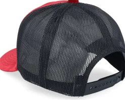 Santa Claus Going For A Ride Velvet Red/Black Trucker - Ho-Ho-Hats