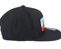 Santa Claus Going For A Ride Black Snapback - Ho-Ho-Hats