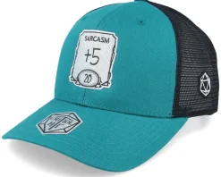 Sarcasm Ability Darkest Teal/Black Trucker - Critiql Hit