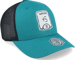 Sarcasm Ability Darkest Teal/Black Trucker - Critiql Hit