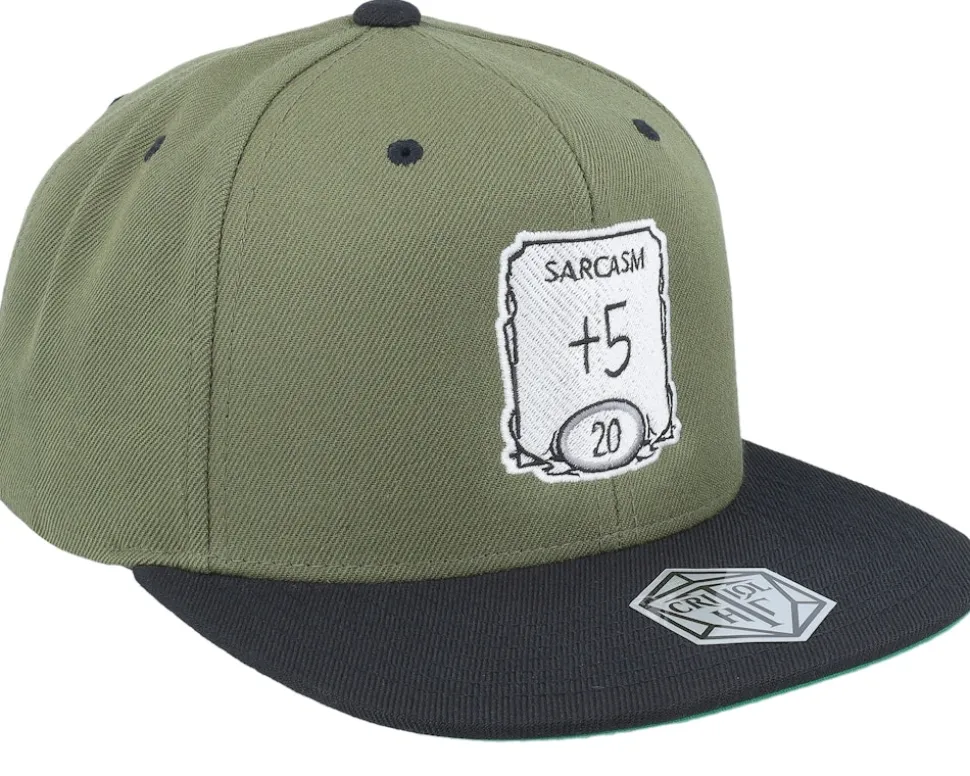 Sarcasm Ability Olive/Black Snapback - Critiql Hit