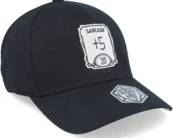 Sarcasm Ability Wooly Combed Black Flexfit - Critiql Hit