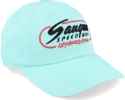 Saugus Speedway Washed Slouch Seafoam Dad Cap - American Needle