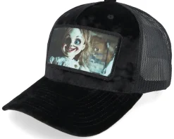 Scara Doll Velvet Black/Black A-frame Trucker - Scenes