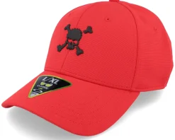 Scatter Skull Ff Hat Red Line Flexfit - Oakley