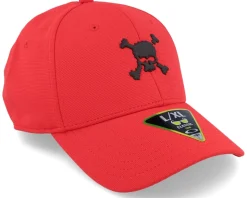 Scatter Skull Ff Hat Red Line Flexfit - Oakley