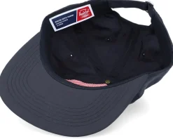 Scout Rubber Patch Black Wrinkled Strapback - Herschel
