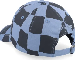 Screaming Mini Hand Dusty Blue Check Dad Cap - Santa Cruz