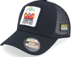 Screw You Guys Cartman Patch Black Trucker - South Park