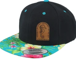 Sea Horse Hawaiian Black/Aqua Snapback - Iconic