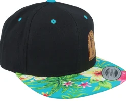 Sea Horse Hawaiian Black/Aqua Snapback - Iconic