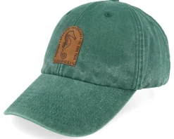 Sea Horse Vintage Washed Bottle Green Dad Cap - Iconic