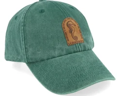 Sea Horse Vintage Washed Bottle Green Dad Cap - Iconic