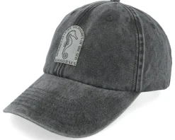 Sea Horse Vintage Washed Black Dad Cap - Iconic