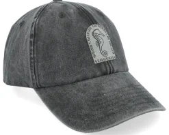 Sea Horse Vintage Washed Black Dad Cap - Iconic