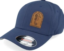 Sea Horse Wooly Combed Navy Flexfit - Iconic
