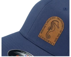 Sea Horse Wooly Combed Navy Flexfit - Iconic