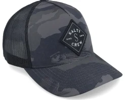 Sea Line Retro Black Camo Trucker - Salty Crew
