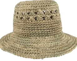 Seagrass Crochet Bell Natural Straw Hat - Seeberger