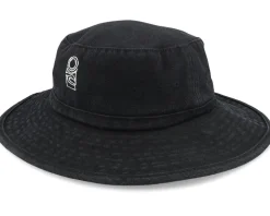 Search Canvas Wide Brim Hat Black Bucket - Rip Curl