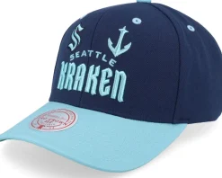 Seattle Kraken All In 2.0 Pro Navy Adjustable - Mitchell & Ness