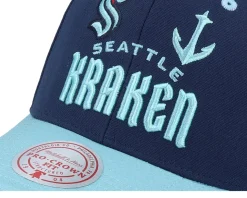 Seattle Kraken All In 2.0 Pro Navy Adjustable - Mitchell & Ness