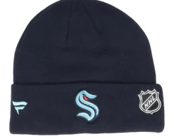 Seattle Kraken Authentic Pro Game&Train Knit Navy Cuff - Fanatics