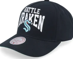 Seattle Kraken Big Time Pro Black A-frame Adjustable - Mitchell & Ness