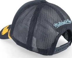 Seattle Kraken Gold Leaf Black Trucker - Mitchell & Ness