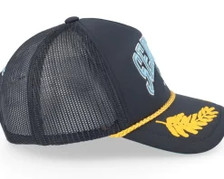 Seattle Kraken Gold Leaf Black Trucker - Mitchell & Ness