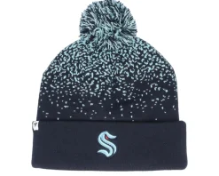 Seattle Kraken Iconic Gradiant Beanie Navy/Icy Blue Pom - Fanatics