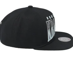 Seattle Kraken Line Work Black Snapback - Mitchell & Ness
