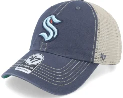 Seattle Kraken NHL Trawler Clean Up Vintage Navy Trucker - 47 Brand