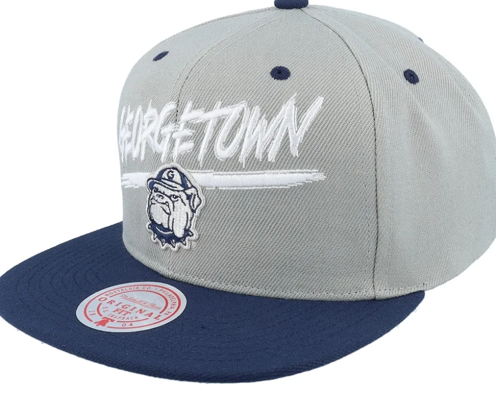 Seattle Kraken Transcript Navy/Light Blue Snapback - Mitchell & Ness