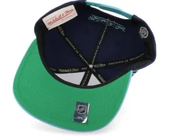 Seattle Kraken Vintage Script Navy/Blue Snapback - Mitchell & Ness