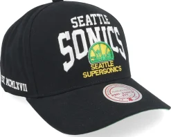Seattle Supersonics Big Time Pro Black A-frame Adjustable - Mitchell & Ness