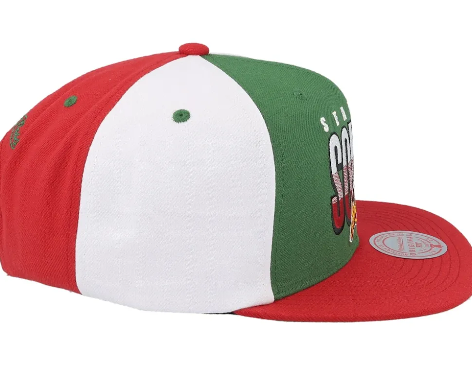 Seattle Supersonics Billboard 2 Hwc Green/Red Snapback - Mitchell & Ness