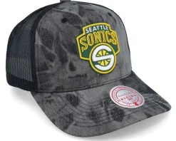 Seattle Supersonics Burnt Ends Black Trucker - Mitchell & Ness