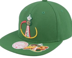 Seattle Supersonics Dead Remix Deadstock Green Snapback - Mitchell & Ness