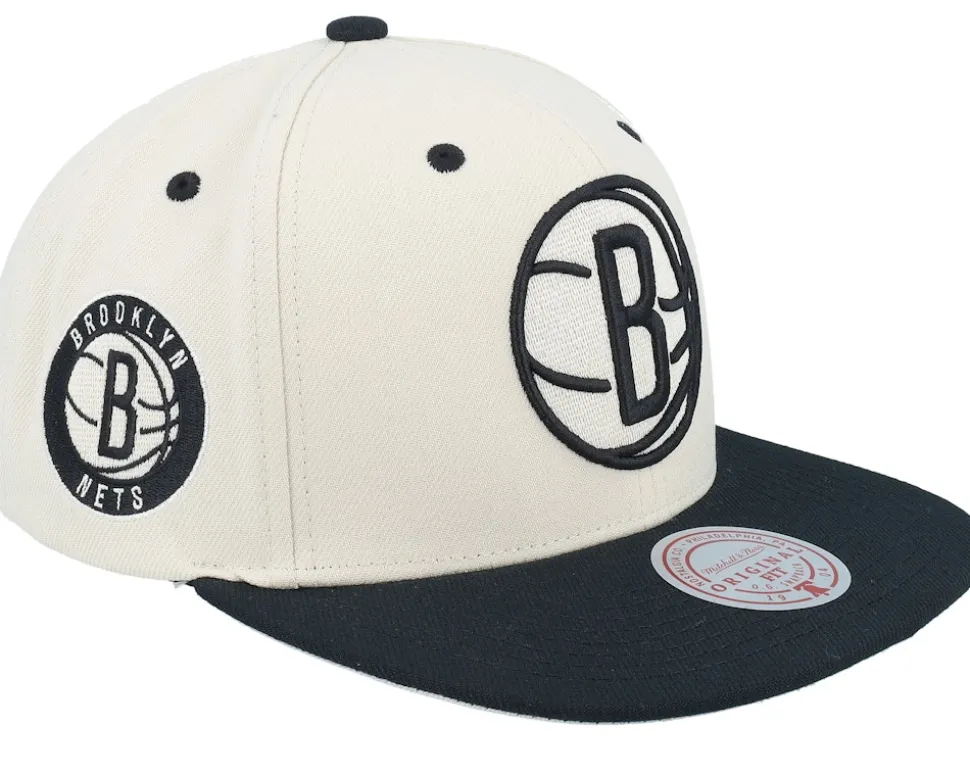 Seattle Supersonics Evergreen Cream Black Hwc Off White/Black Snapback - Mitchell & Ness
